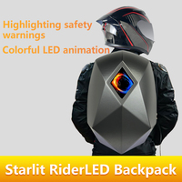 Panel de señal de pantalla LED de uso diario, mochila de Caballero de motocicleta de espacio expandible con mochilas de casco hechas en China