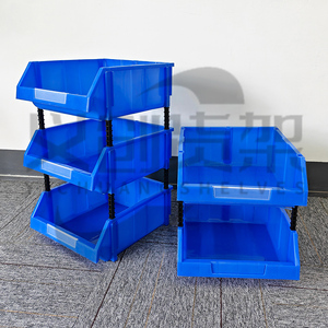 Cajas Organizadoras de Plástico Apilables para Banco de Trabajo Industrial, Contenedores de Almacenamiento para Almacén, Contenedores de Almacenamiento de Plástico para Estantes de Garaje - Product Image 5