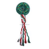 Noël chiot chien corde jouets Styles assortis forme d'os canne à sucre remorqueur de guerre jouets faits de jouets à mâcher pour animaux de compagnie durables