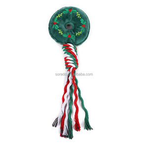 Noel yavru köpek oyuncağı oyuncaklar çeşitli stilleri kemik şekli baston şeker römorkör savaş oyuncaklar dayanıklı Pet çiğnemek oyuncaklar yapılmış - Product Image 6