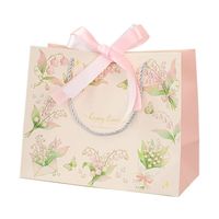 Sacs en papier cadeau de luxe écologiques avec logo personnalisé et poignée en ruban pour bijoux