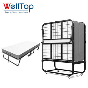 WELLTOP Robustes Metall-Klappsofa mit Matratze – Modernes Design für Büro, Hotel & Schule - Product Image 1