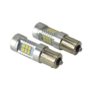 DMEX-bombilla LED para coche, señal de giro, luz de conducción, 12V, 24V, S25, 1156, BA15S, P21W, blanco, amarillo, rojo