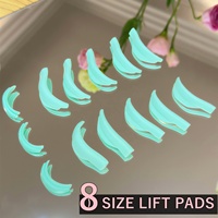Protège-cils auto-adhésifs pour rehaussement de cils, assortiment 8 tailles, Katya Viong, coussinets de rehaussement de cils, tiges de permanente douces, rouleaux de permanente pour cils, coussinets de bouclage LU