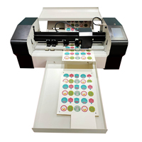 Impresora de Inyección de Tinta de Tamaño Pequeño A4, Máquina Plotter Automática para Pegatinas Flexibles
