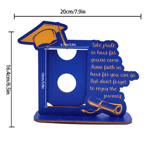 DAMAI <b>Graduation</b> Wooden Picture <b>Frame</b> Desktop Ornament Vertical Portrait for Graduate Season Party Decor Photo Display Supplies - Product Image 4