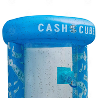 Cabine gonflable attrape-argent avec souffleur d'air, installation facile pour la promotion et la publicité d'événements commerciaux