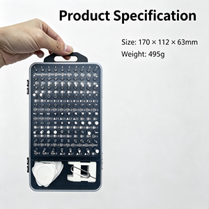 ชุดไขควงขนาดเล็ก 115-in-1 สำหรับงานซ่อมมืออาชีพ OEM DIY ชุดเครื่องมือซ่อมนาฬิกา คอมพิวเตอร์ โทรศัพท์มือถือ ป้องกันสนิม - Product Image 3