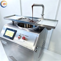 Machine à faire fondre et tempérer le chocolat verticale avec un distributeur chauffe-chocolat commercial de 30 L