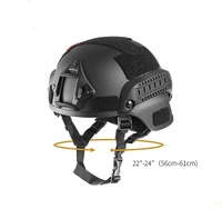 Usine MICH 2000 Casque tactique ACH réglable avec protection des oreilles, montage NVG et rail latéral FACTORY