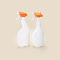Opaque haute capacité PE 350ml 500ml 1000ml vaporisateur en plastique eau vide nettoyage vaporisateurs