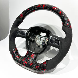 พวงมาลัยรถยนต์ทำจากคาร์บอนไฟเบอร์ อัลคันทาร่า และหนังแท้ สำหรับรถยนต์ออดี้ รุ่น B7 A1 A3 A4 A5 A6 A7 A8 B6 B8 B9 C6 C7 C8 TT R8 และซีรีส์ <span class=keywords><strong>Q</strong></span> - Product Image 4