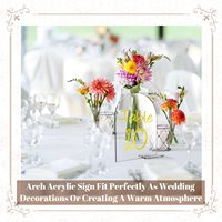 Vente en gros de cartes de place en acrylique transparent Vierges en acrylique Porte-affiches en acrylique Porte-cartes de table avec nom de lieu pour les mariages