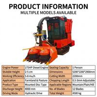 Moissonneuse-broyeuse hydraulique sur chenilles de 175 CV pour ensilage, longueur de coupe réglable de 0,5 à 3 mm, pour la production d'ensilage destiné à l'alimentation du bétail dans les exploitations laitières