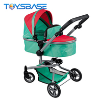 Chariot multifonction pour enfants, jouet poussette en fer, avec ombrage et panier, vente en gros,