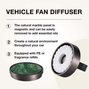 High Quality Metal Marble <b>Car</b> Vent Air <b>Diffuser</b> <b>for</b> Effective Fragrance Dispersion - Product Image 2