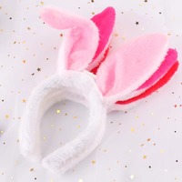Serre-tête lumineux LED avec oreilles de lapin, serre-tête scintillant et coloré avec oreilles de chat, accessoires de fête costumée, cadeau d'anniversaire