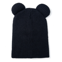 Pasamontañas con orejas de oso bordado acrílico personalizado, máscara de esquí de 1 Agujero, gorro para mujer, para montar y sombreros