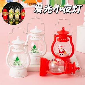 Christmas Oil Lamp Mini Portable Night Light <b>Battery</b> Operated Tap Control Plastic Lantern Window Decoration Ornament - Product Image 5