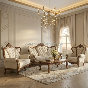 <span class=keywords><strong>Lit</strong></span> classique français en bois sculpté, taille King, capitonné en bouclé, ensemble de chambre à coucher pour hôtel, chambre d'hôtes, projet de villa, FF&E sur mesure - Product Image 3