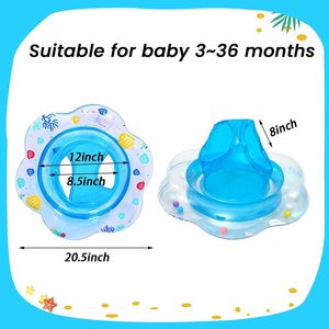 Bouée de bain gonflable en PVC pour bébé avec pare-soleil, conforme aux normes européennes et américaines - Product Image 6