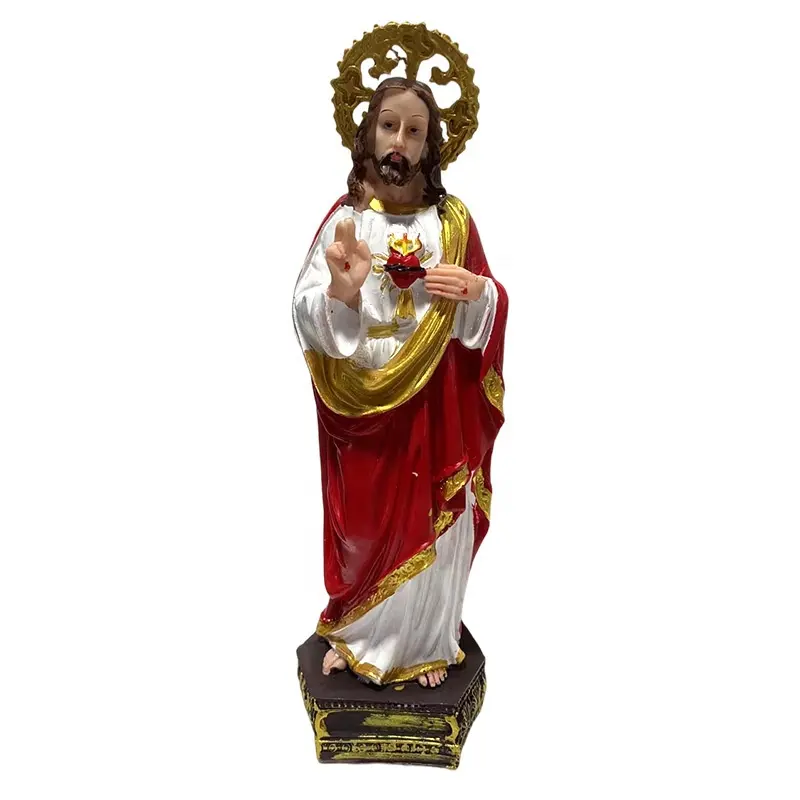 Penjualan Terbaik kerajinan resin perabot rumah Tuhan Yesus Katolik resin stat ornamen agama kerajinan kreatif patung menteri