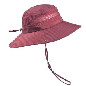 Sombrero de Pescador con Ala Ancha, Protección Solar UV, Transpirable, para Verano, Pesca, Adultos, Gris, Azul Marino, Rojo, Verde Militar, Negro, Caqui - Product Image 3