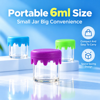 Pot de stockage d'herbes en verre borosilicate portable avec couvercle en bois et silicone, écologique, ralentit l'oxydation