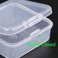 SUNSHING Taille externe 55x55x20mm Taille interne 51x51x18mm Boîte en plastique multifonctionnelle PP Mallette à outils Super Clear PP Case