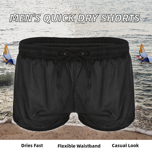 Pantalones Cortos Deportivos Personalizados con Logotipo al por Mayor para Hombre, de Color Sólido, para Verano, Gimnasio, Playa, Secado Rápido, Ecológicos y Transpirables - Product Image 2