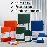 Carnet de notes à couverture rigide avec logo personnalisé B6,A5,A7 Logo cadeau gravé au laser en PU Carnet de notes unique Kit cadeau de marque pour carnet de notes