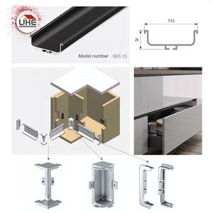 Orizzontale C & L TIPO di Canale In Alluminio Maniglia Dell'armadio Profilo - Product Image 2