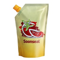 Sachets de lessive liquide personnalisés imprimés, résistants à l'humidité, avec bec verseur et fermeture éclair, 3L (PET/CPP)