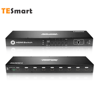 TESmart OEM ODM entrée 8 sortie 1 commutateur HDMI EDID prise chaude RS232 4K30Hz commutateur HDMI pour bureau