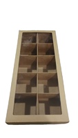 Maßgefertigte Geprägte Recycelbare Starre Karton Premium Kraftpapier 4/6/10 Weihnachtskugeln Verpackung Faltbare Geschenkboxen mit PVC-Fenster
