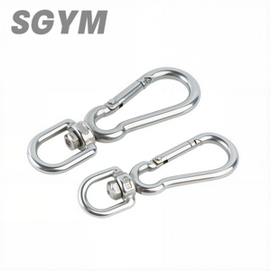 304 Thép Không Gỉ Chuỗi Con Chó Dây Xích Vật Nuôi Nhanh Chóng Móc Đa Chức Năng Xoay Mắt Mùa Xuân Snap Móc Khóa Carabiner Xoay - Product Image 5