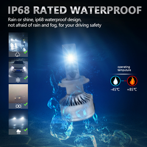 Miaodisheng 200watt 6000K bombillos blanc naturel led h4 système d'éclairage automatique haute puissance 24000Lm h7 led phare avec ventilateur - Product Image 3