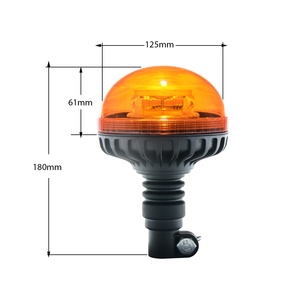 12/24V xe tải nhấp nháy ánh sáng IP66 ống gắn ROTARY <span class=keywords><strong>Strobe</strong></span> Light R65 nhấp nháy hổ phách LED cảnh báo ánh sáng cho xe cứu thương - Product Image 2