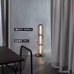 Lampe de table en verre artistique E27 LED 220V, commande par interrupteur, design simple pour salon et chambre à coucher - Product Image 2