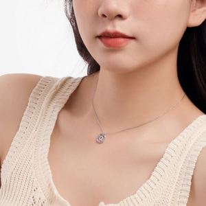 Dylam Rhodium 14K Gold Plated Dainty CZ Alphabet Letter -Q- Necklace, Personalized <b>Name</b> Initial Necklace for Women Female - Product Image 4