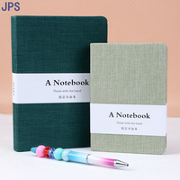 Carnet JPS OEM Kork, personnalisable, en tissu de lin, mini carnet personnalisé