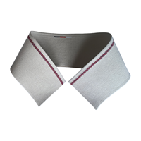 Col de polo en maille côtelée en matériau recyclé, accessoires de col pour t-shirts, fabrication professionnelle sur mesure OEM ODM