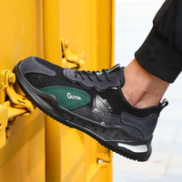 Nouvelles bottes de travail basses pour hommes, antistatiques, respirantes, résistantes à l'huile, résistantes aux chocs et aux perforations, pour l'industrie de la construction