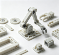 Échantillon de composant de bras robotique, service d'impression 3D personnalisé et usinage CNC, prototypage OEM de pièces mécaniques de robot en plastique de précision