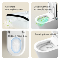Sanitaire intelligent haut de gamme au design luxueux, à montage au sol, multifonctionnel, salle de bain, toilette intelligente monobloc