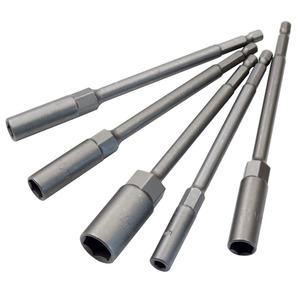 Guest Quality Extended Drill Socket 150mm 1/4 In Hex Drive Industrial Automotive Repair - Product Image 1