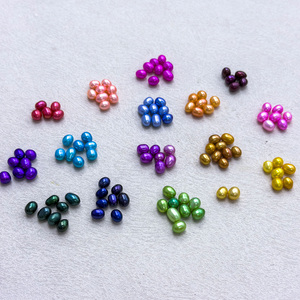 <span class=keywords><strong>Perlas</strong></span> Naturales de Agua Dulce de Color, Lisas, de 6-8mm, Forma de Arroz, para Fabricación de Collares y Accesorios Hechos a Mano, Precio de Fábrica Muses Jewels - Product Image 1