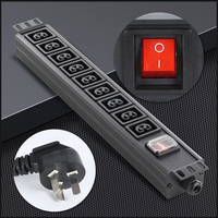 Multiprise hybride IEC PDU personnalisée par le fabricant, en aluminium, avec prises C13 C19 et 9 prises NEMA pour armoire électrique