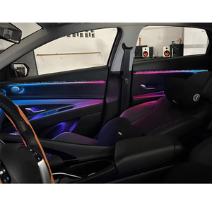 Bande lumineuse LED RGBIC en acrylique pour éclairage d'ambiance intérieur de voiture, lampe néon pour Hyundai Elantra 2021-2025 (vente en gros) - Product Image 4