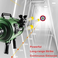 Lance-roquettes Mortier Électrique à 12 Coups Simulation Gatling Réaliste Éjection de Douilles Jouet Pistolet à Balles Souples pour Enfants